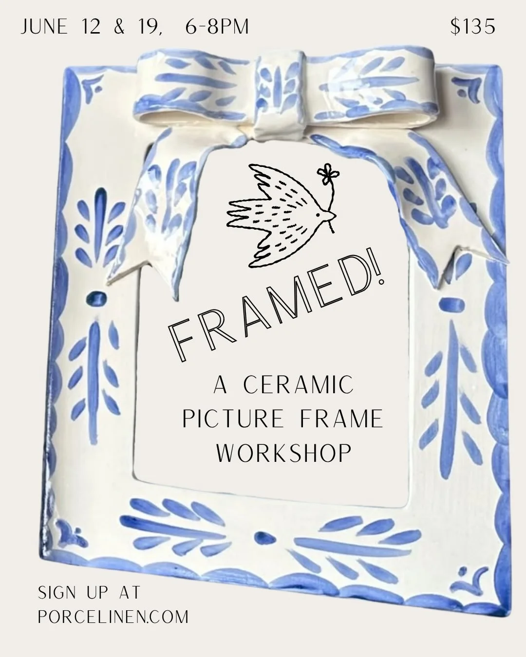 It&rsquo;s been a busy May and I apologize at the delay with listing June workshops! But here they are :) Hope to see you in the studio soon making the cutest stuff per usual