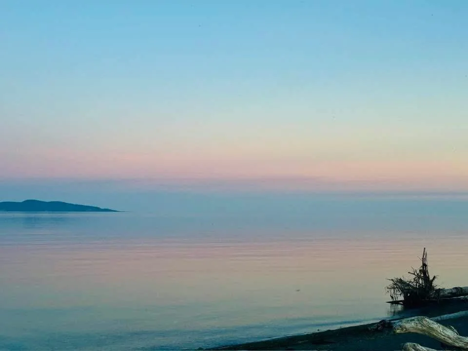 sea melting into the sky without a defining horizon line