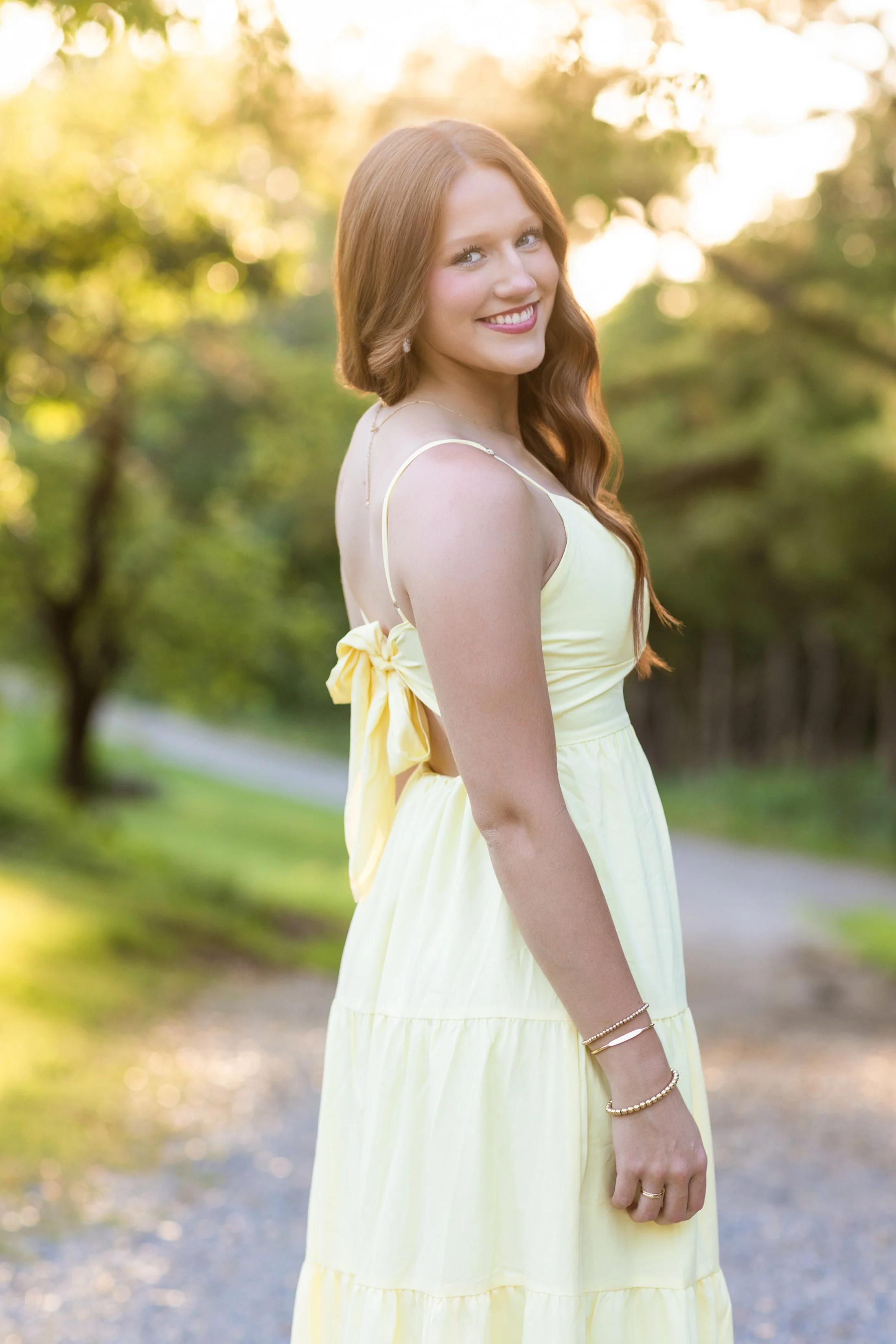 Yellow dress/ sunny field /Cara Hill Photography