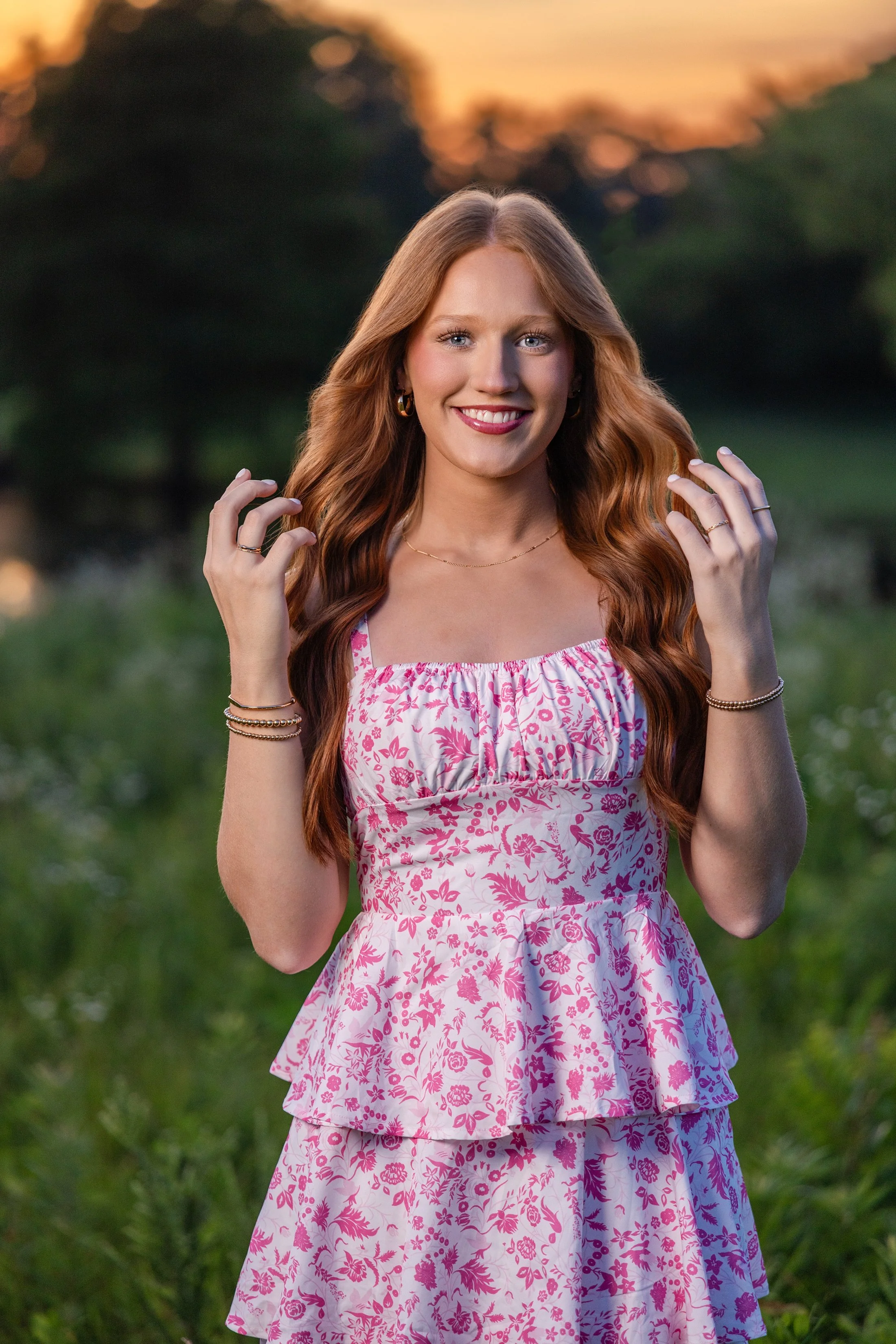 field/sunset/senior/Cara Hill Photography