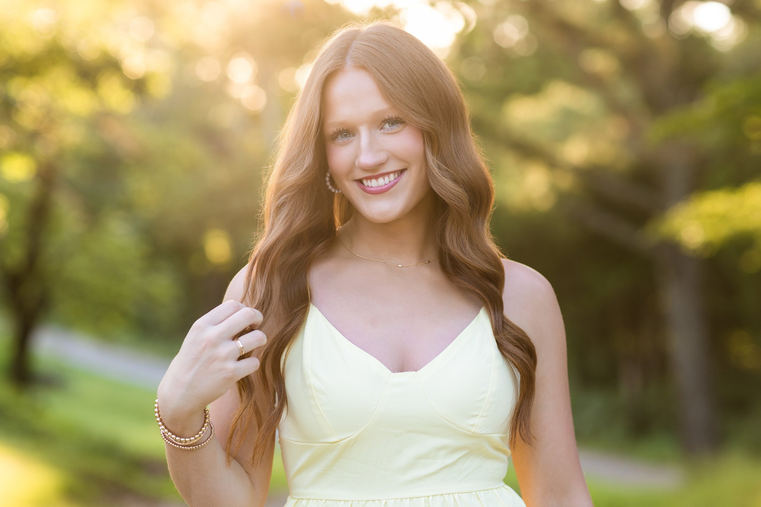 Yellow dress/ sunny field /Cara Hill Photography