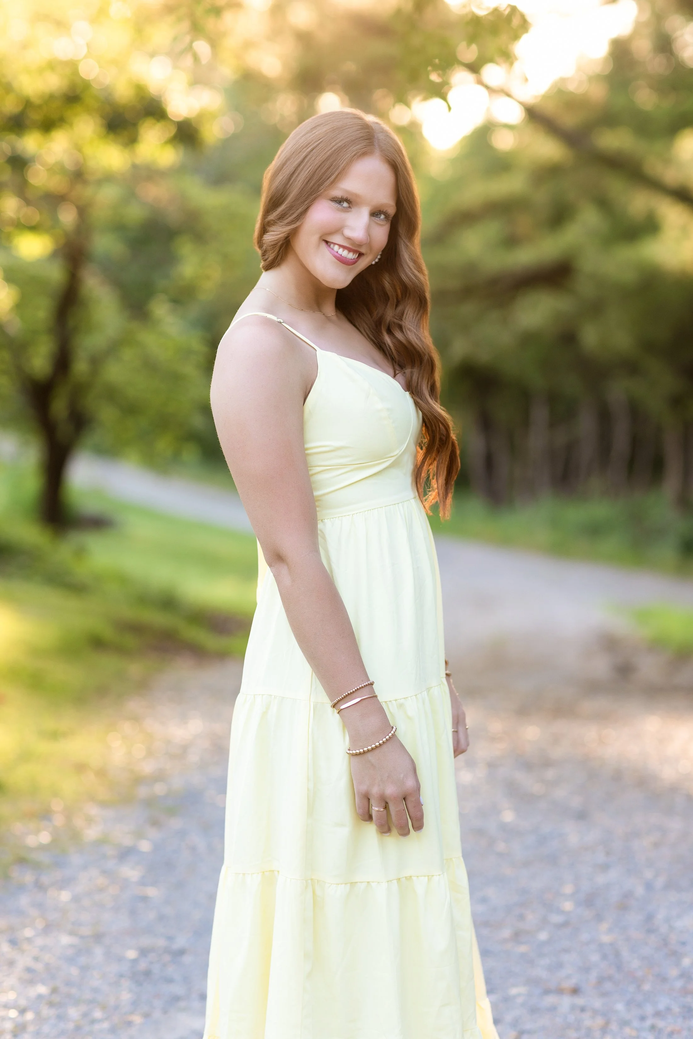 Yellow dress/ sunny field /Cara Hill Photography
