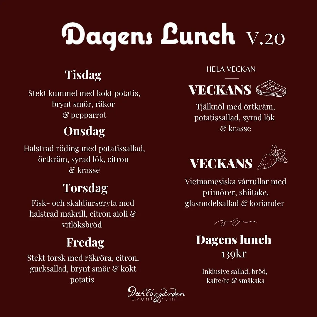 Dagens lunch v20🎉
Alltså WOW vilken helg vi haft. Ett magiskt bröllop och en liten smyginvigning av vårt nya boutique-hotell. Och vi har faktiskt checkat in vår första gäst! @fruvintage njuter av en övernattnin