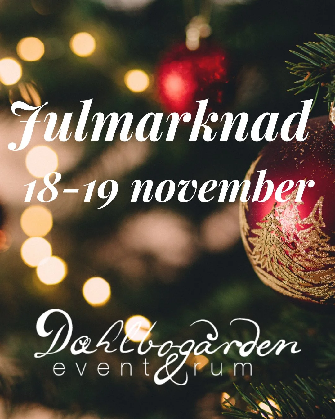 Julmarknad nära Alingsås och Vårgårda Dahlbogården