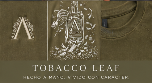 CIGAR LEAF EMBROIDERED T-SHIRT