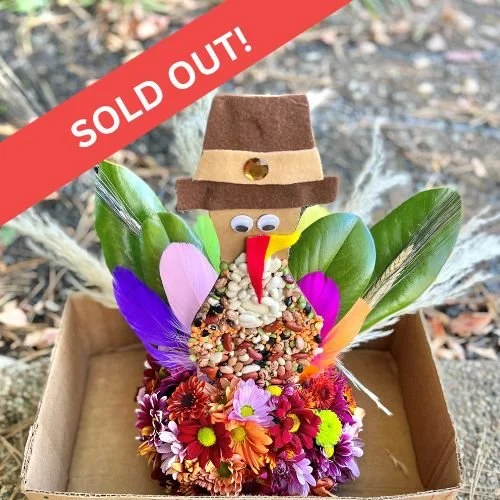 Small Pre-made Floral Turkey