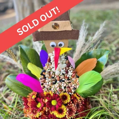 Large Pre-made Floral Turkey
