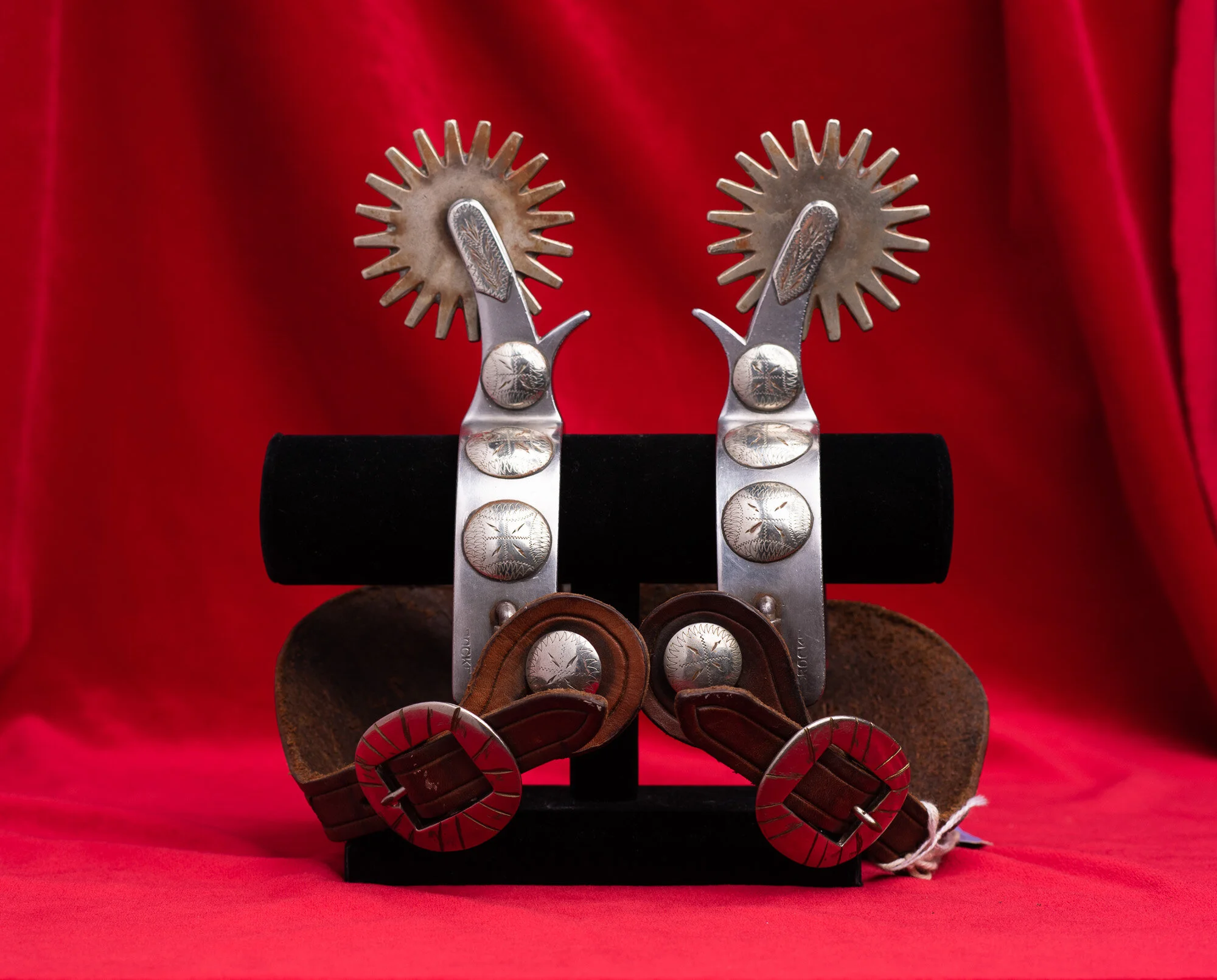 Double Mounted Wyoming Spurs F#3486 — Old West Collector