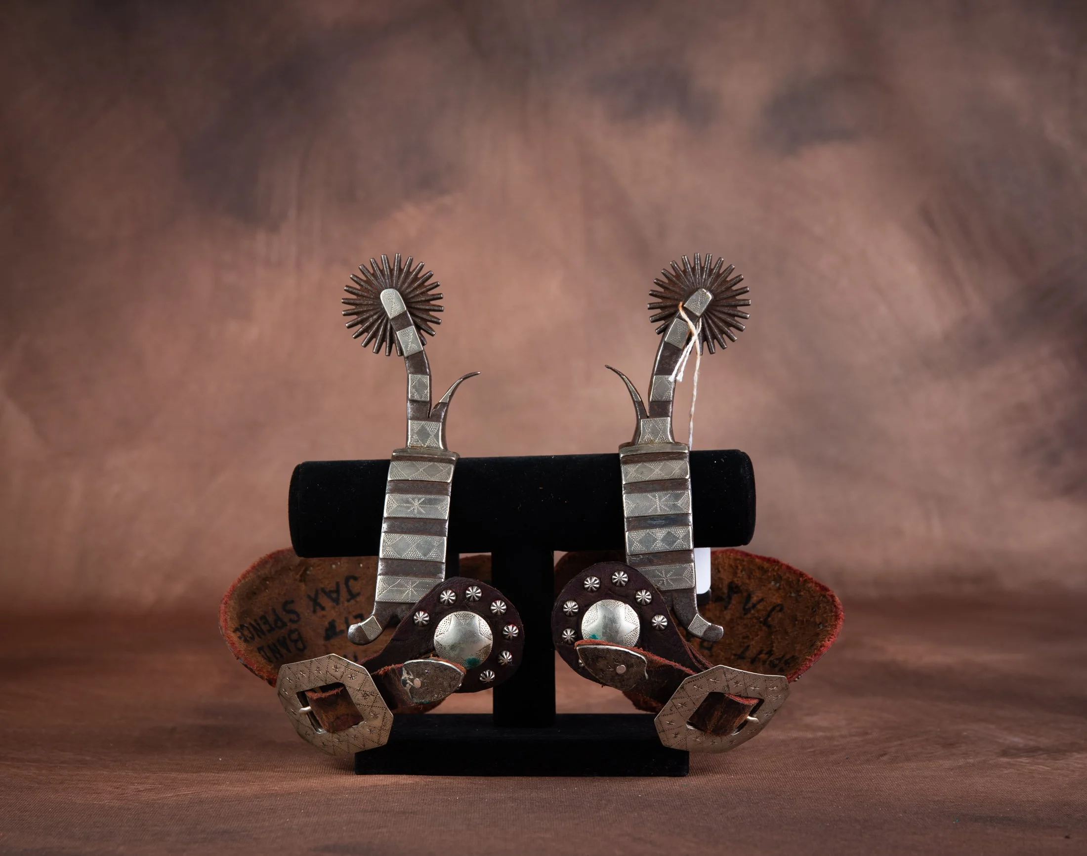 J.R. McChesney Pattern No. 1 Spurs w/ Harpham Brothers Straps — Old ...