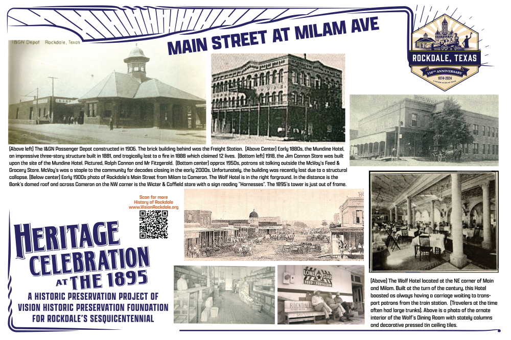 Historic Photo Storyboard for Main at Milam