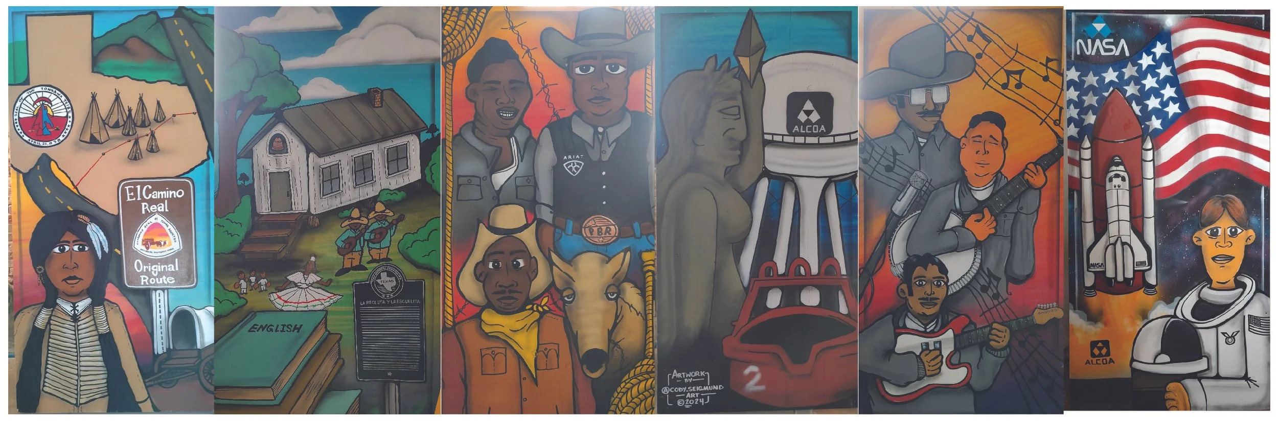Murals by Street Artist Cody Seigmund