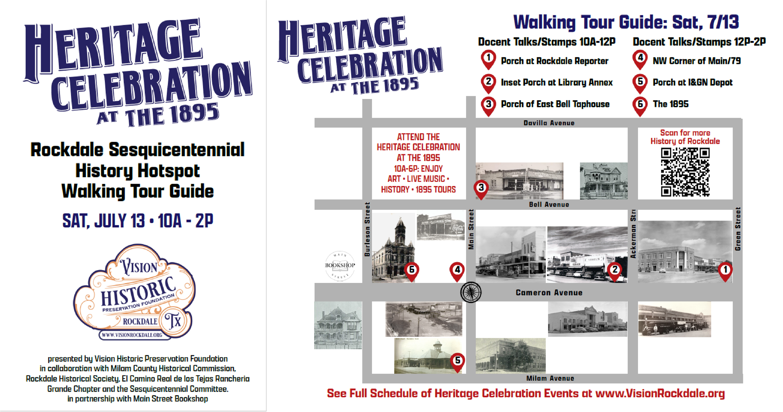 Working in collaboration with the Sesquicentennial Committee, the Heritage Celebration incorporated a Historic Walking Tour