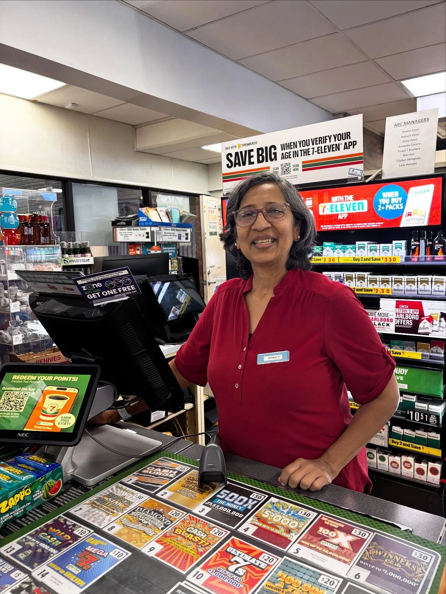 Artists, need another jolt of caffeine or breakfast after a busy set-up? Great to-go breakfast & coffee options are open now on the festival footprint. Special thanks to Ms. Preeti at 7-11 for opening EXTRA early today!
— St. Elmo’s C
