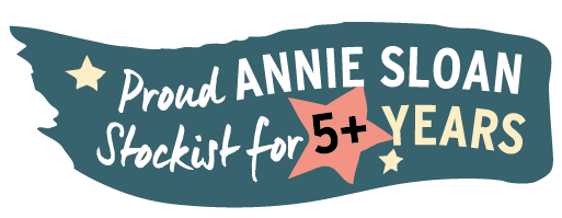 Celebration banner for Annie Sloan, celebrating over 5 years of support.