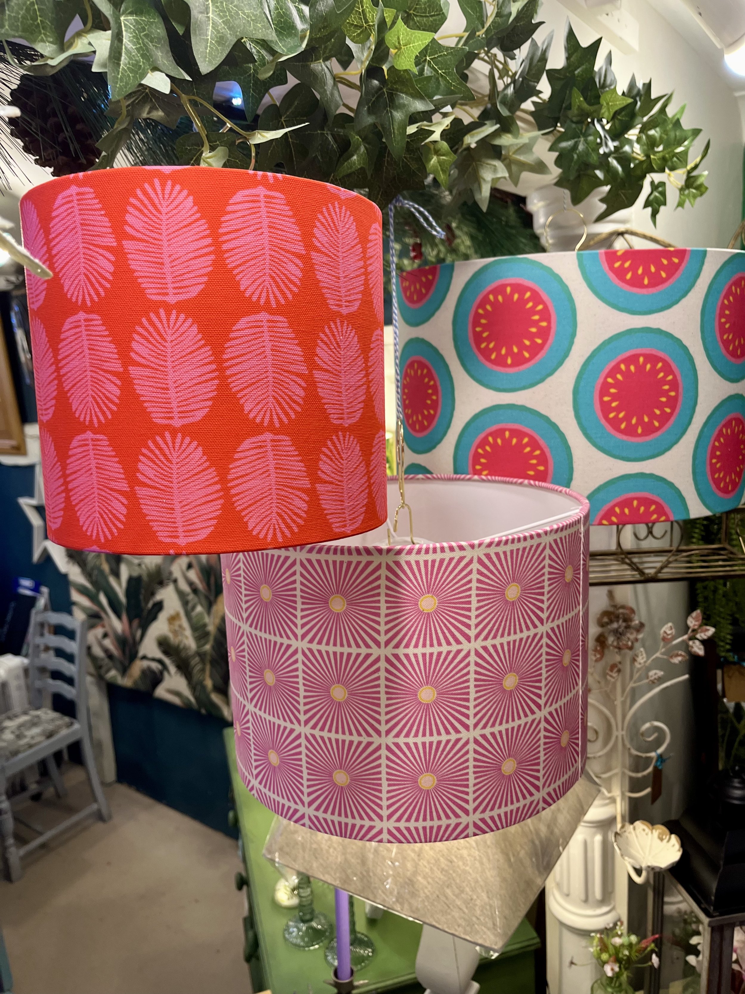 Lampshade - zobo fern - small and others.jpg