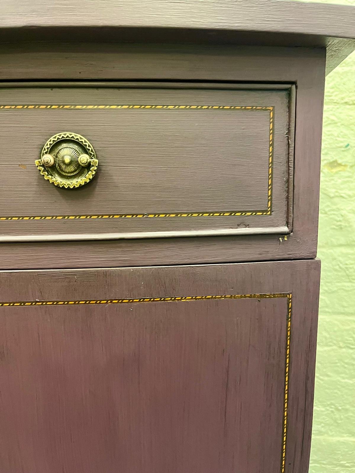 Tyrian Plum Bow fronted cabinet (5).jpg