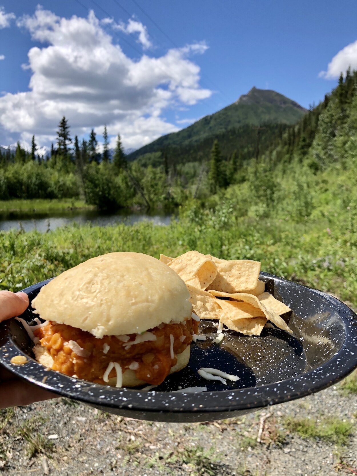 Camping and lentil sloppy joes