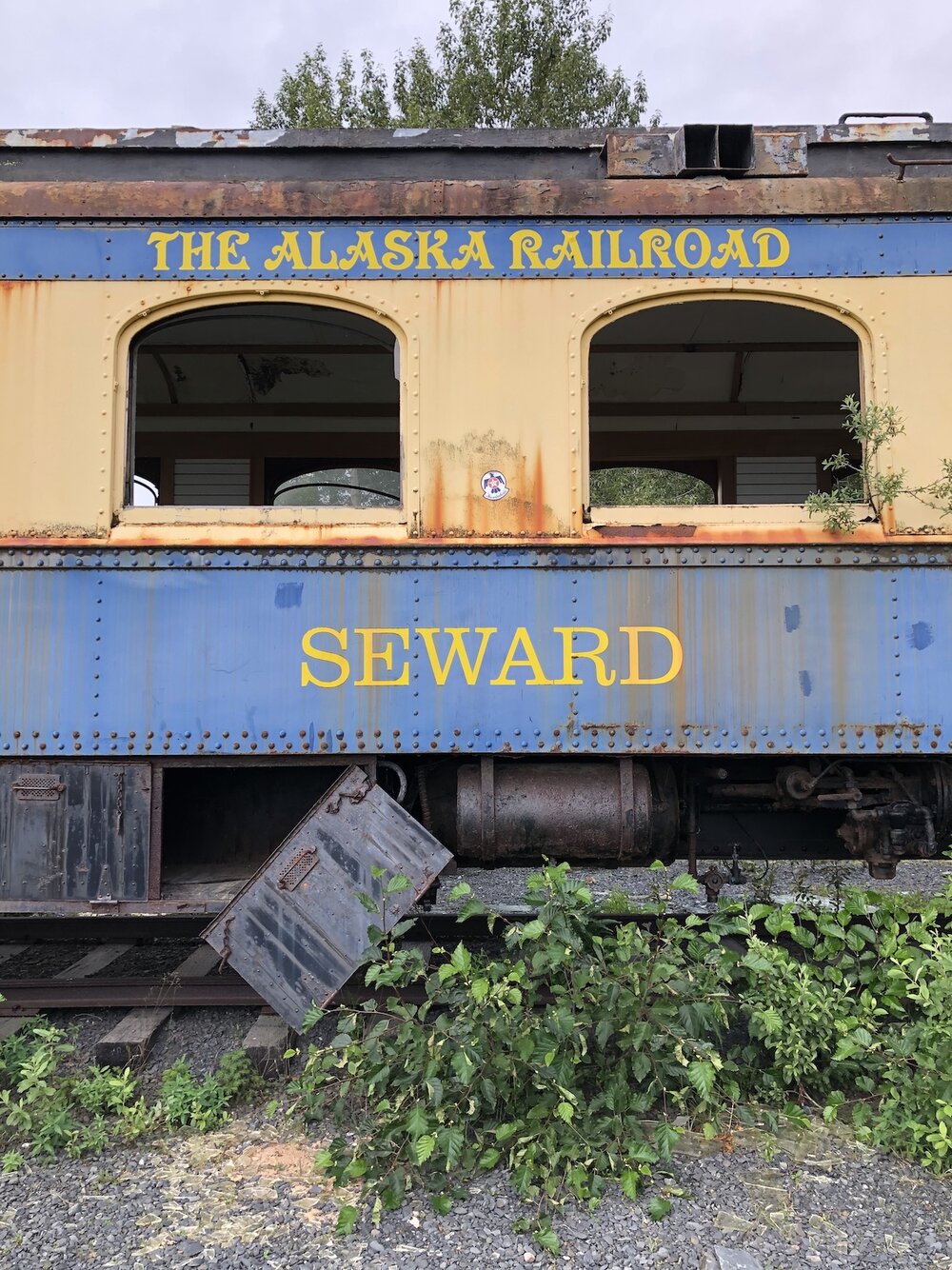 Old Alaska Railroad car