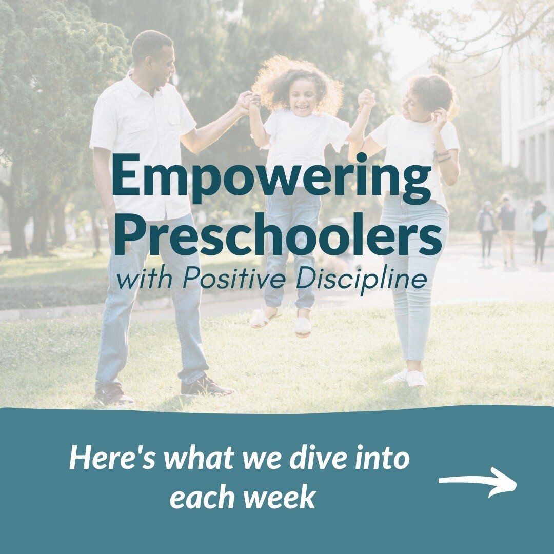 One more day to join the October cohort of Empowering Preschoolers with Positive Discipline!

Over 6 weeks you will learn, process, and practice tools that are not only effective, but empowering for both you and your child.

Swipe to see an overview 