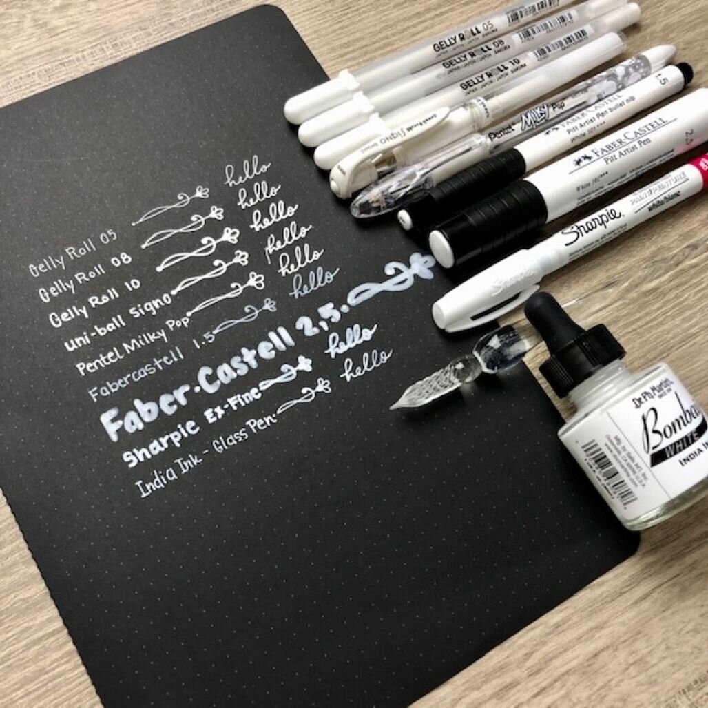schommel gazon rechtop 9 Best White Gel Pens and How to Use Them — Joyful Journaler