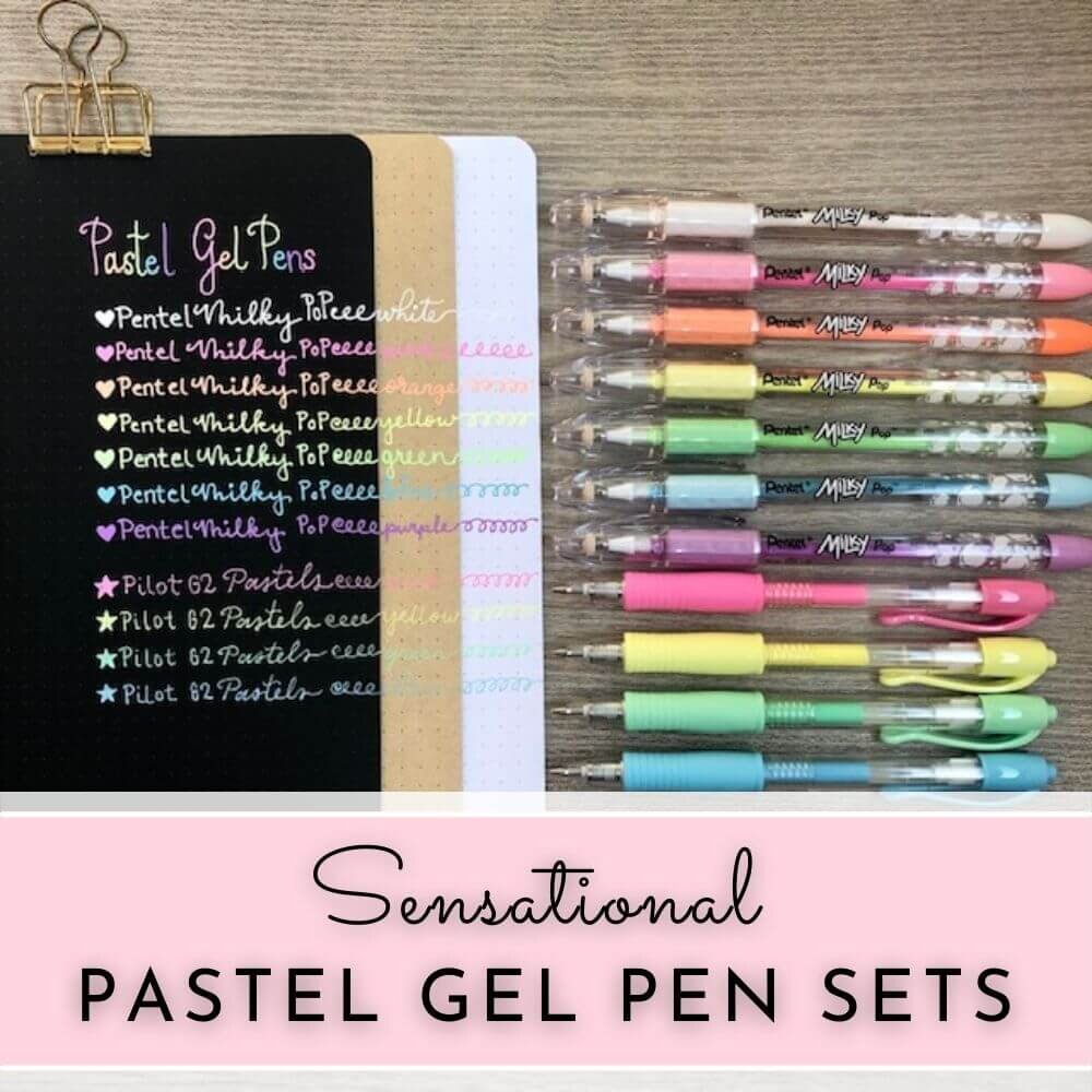  Pentel Milky Pop Pastel Gel Pen, (0.8mm) Medium Line