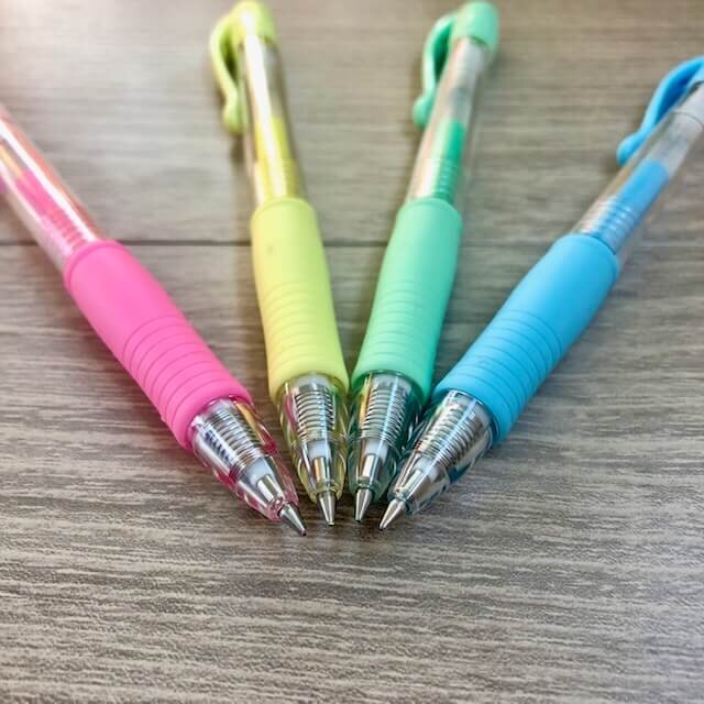 pilot g2 pastel gel pens