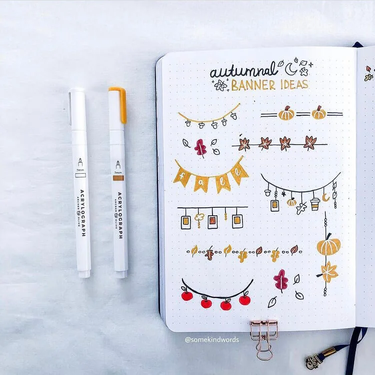 Recipe Illustration In Your Bullet Journal Using Acrylograph Pens