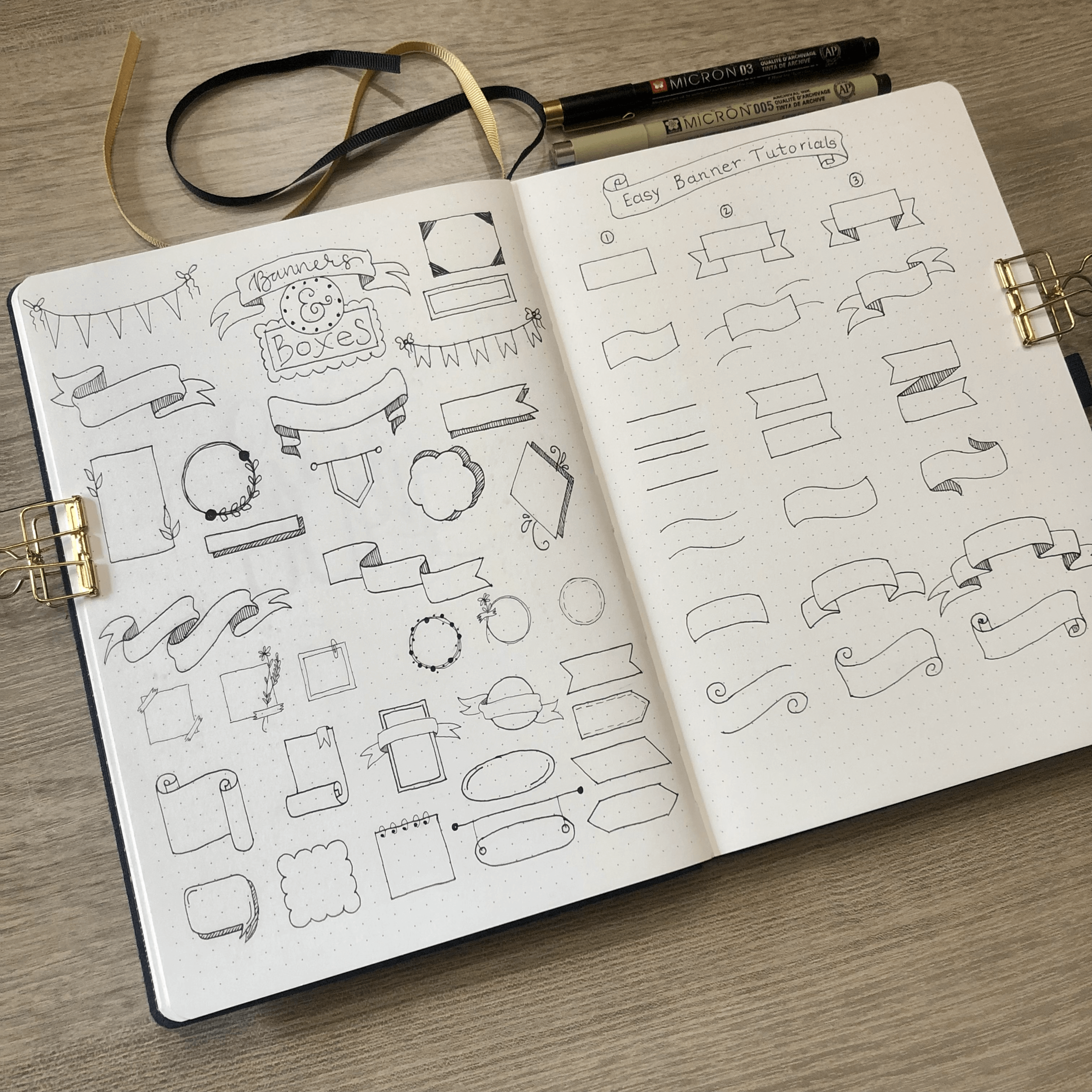 50+ Ideas on How to Draw Banners for Your Bullet Journal — Joyful Journaler