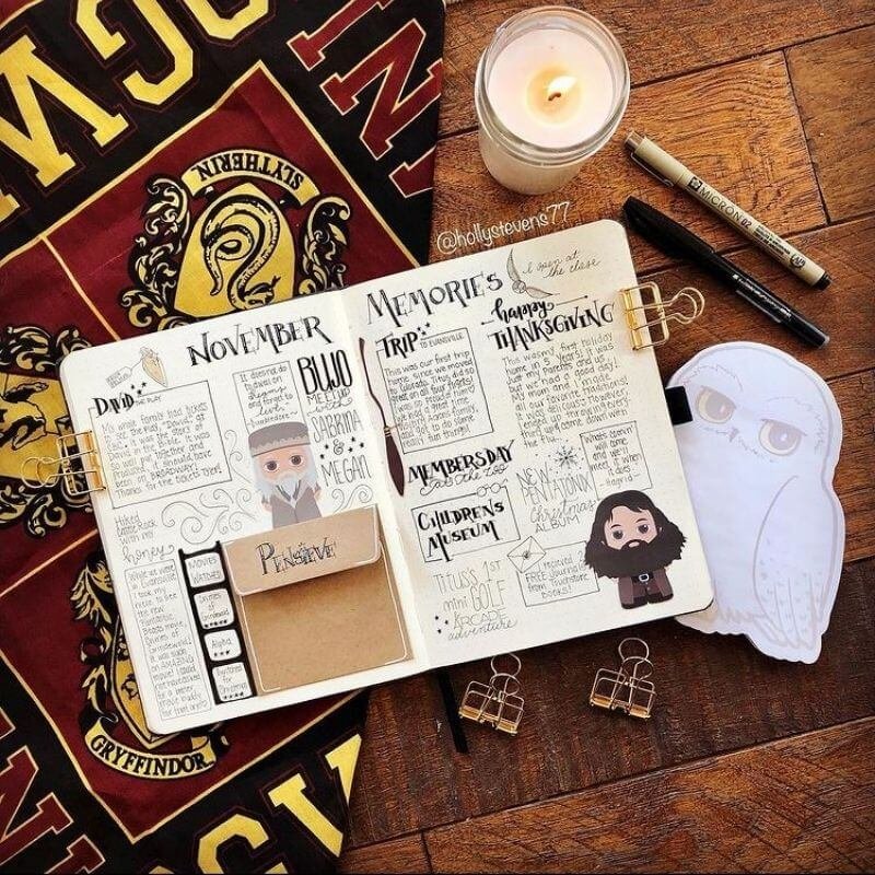 Bullet Journal à thème : Harry Potter - Lisly s world