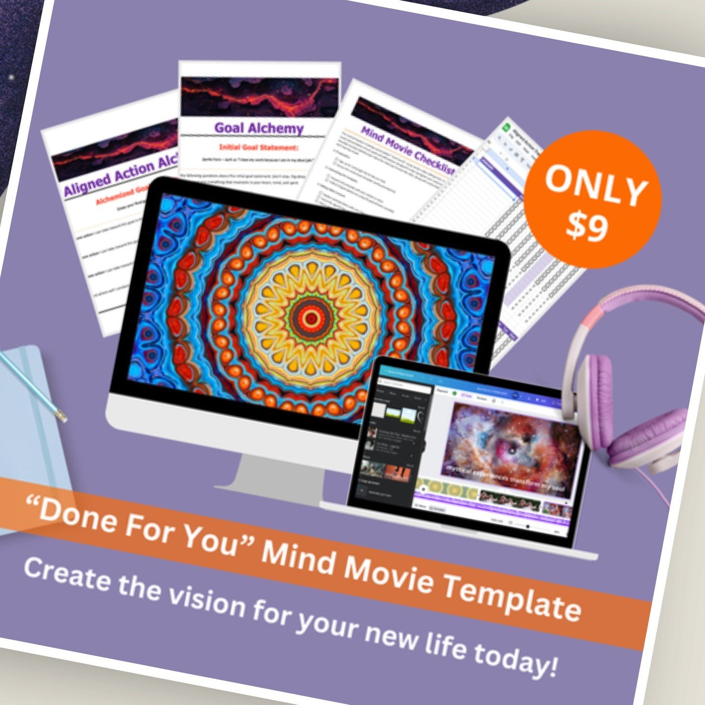Introducing the &ldquo;Done For You&rdquo; Mind Movie Template Pack!

Are you ready to supercharge your manifestation practice? Inspired by Dr. Joe Dispenza&rsquo;s techniques and based on my popular YouTube tutorial, I&rsquo;ve created the ultimate 