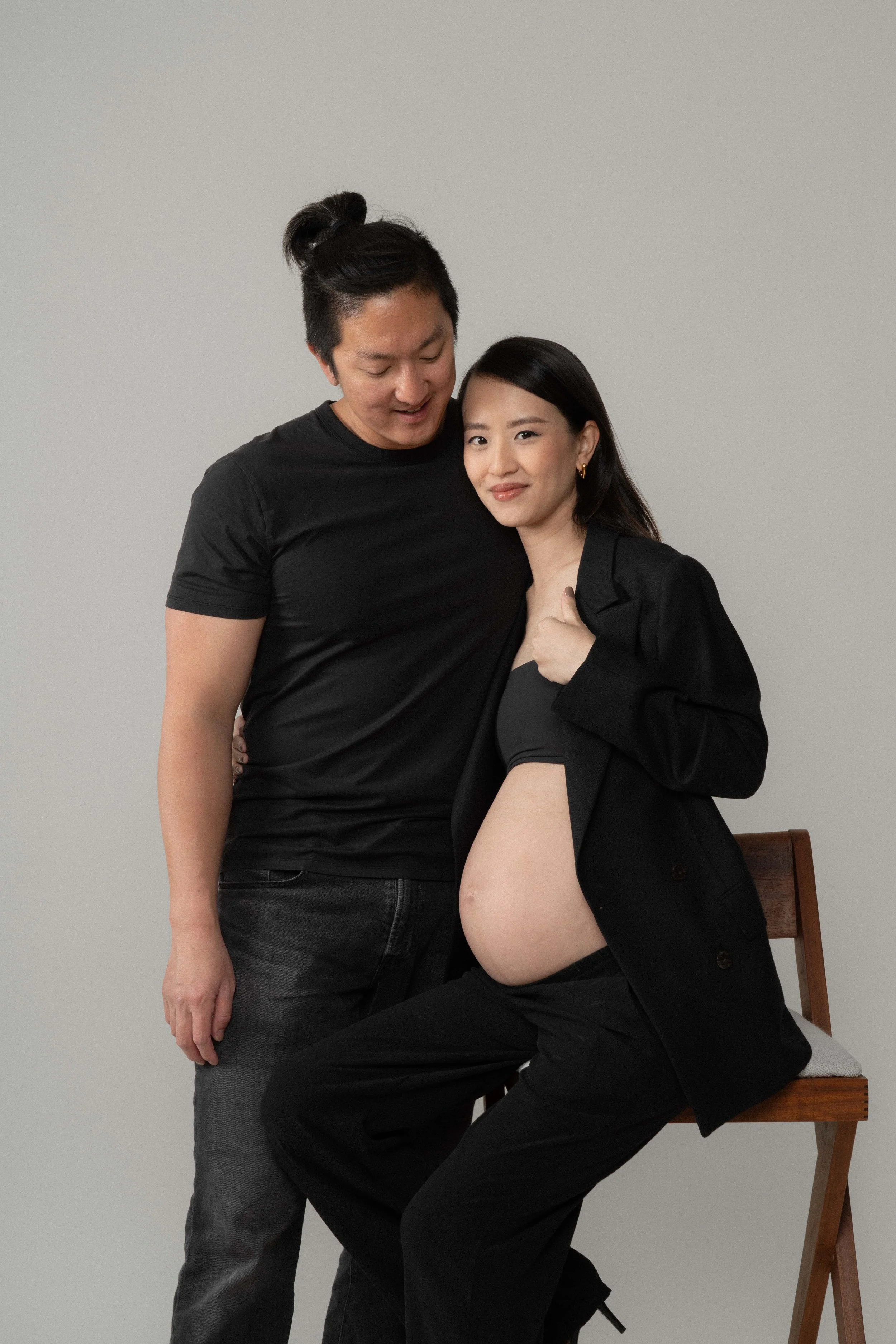 Christina and Mario during their maternity photoshoot