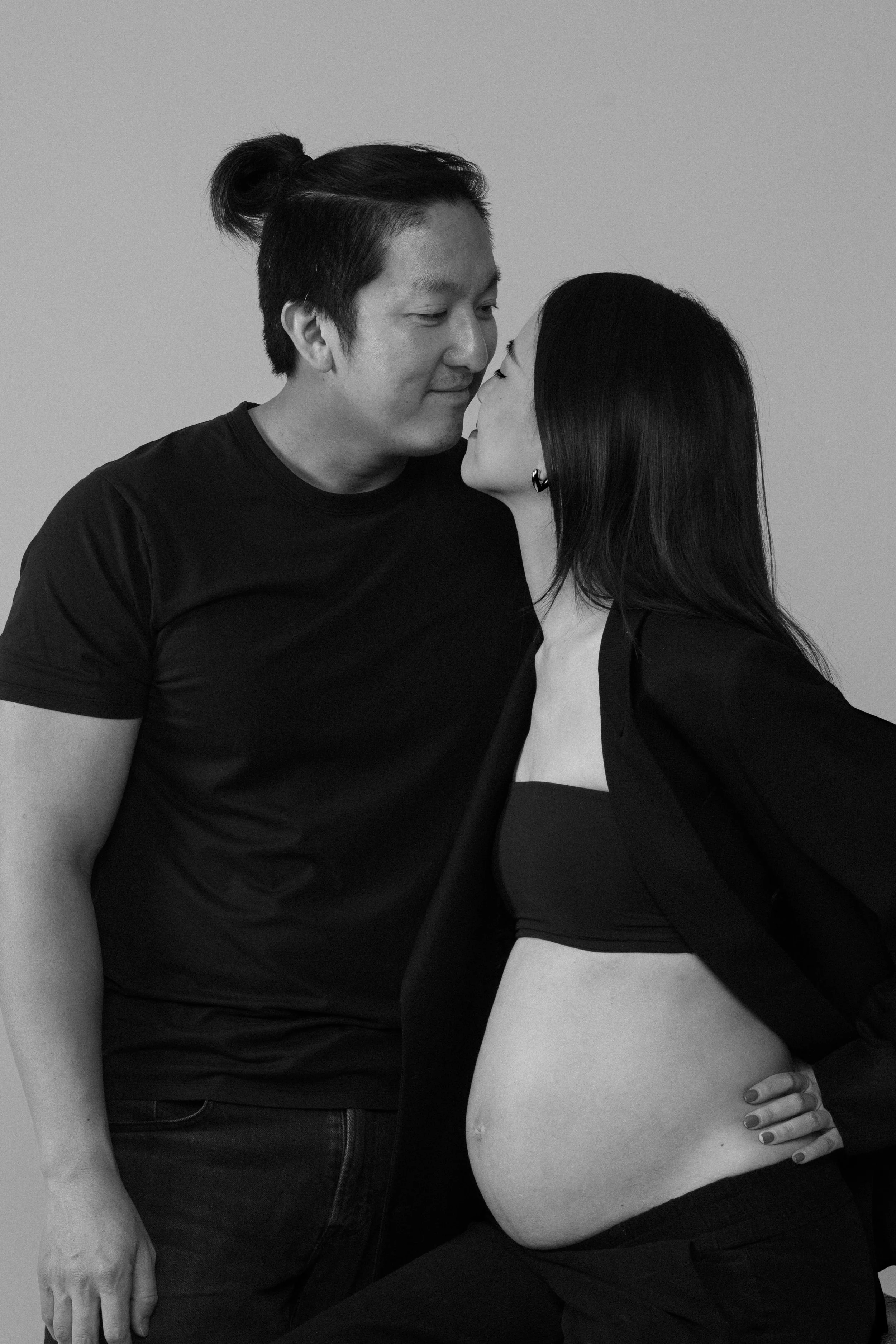Christina and Mario during their intimate maternity photoshoot