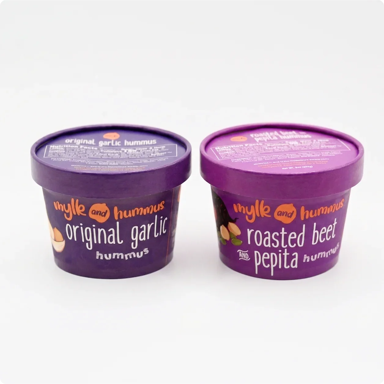 Original Garlic Hummus + Roasted Beet and Pepita Hummus 3