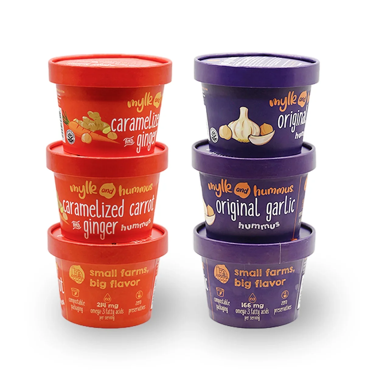 Carmelizd carrot & ginger + OG Garlic hummus 6.webp