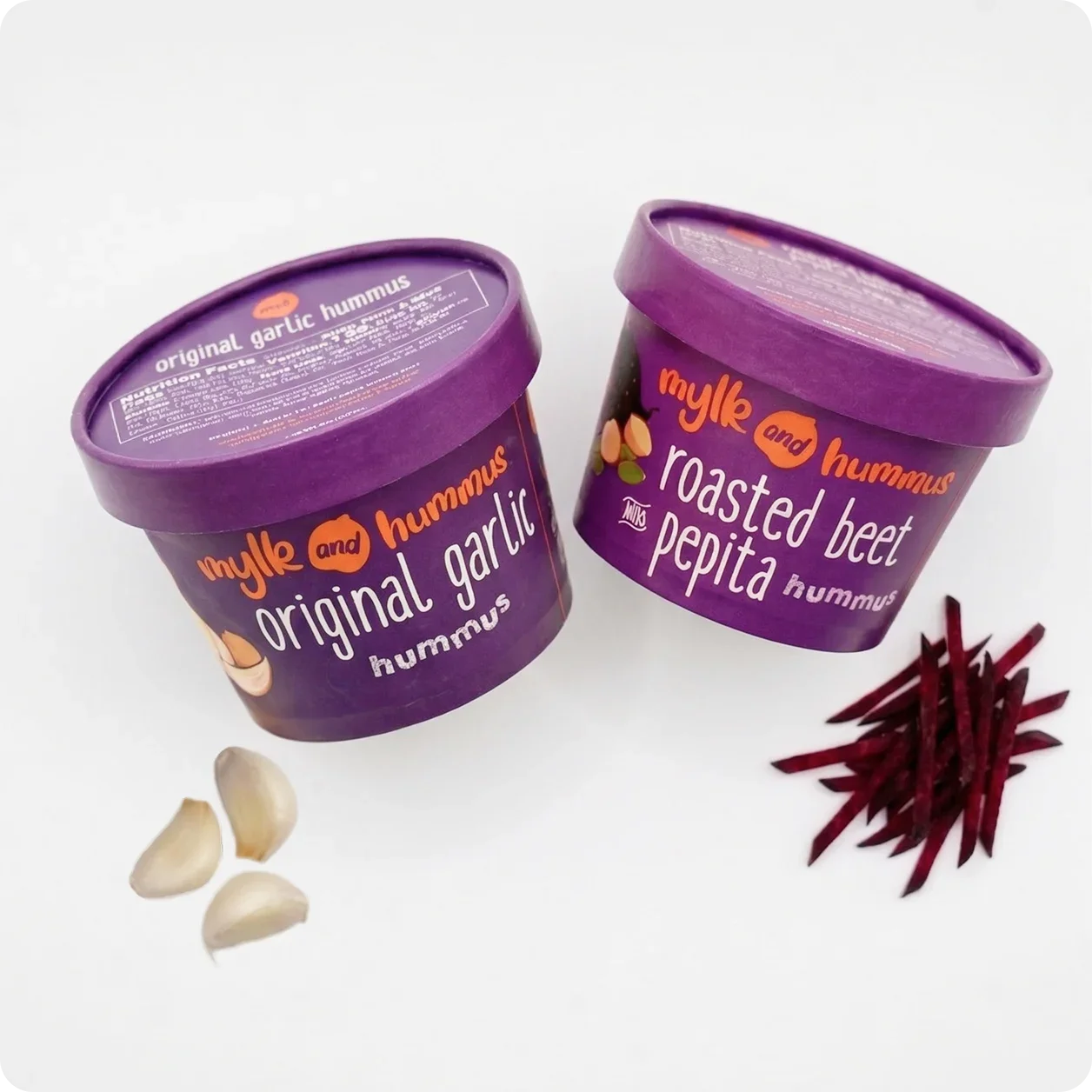 Original Garlic Hummus + Roasted Beet and Pepita Hummus 5