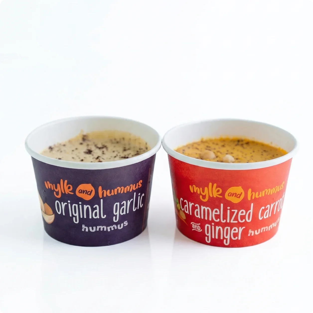 Carmelizd carrot & ginger + OG Garlic hummus 3.webp