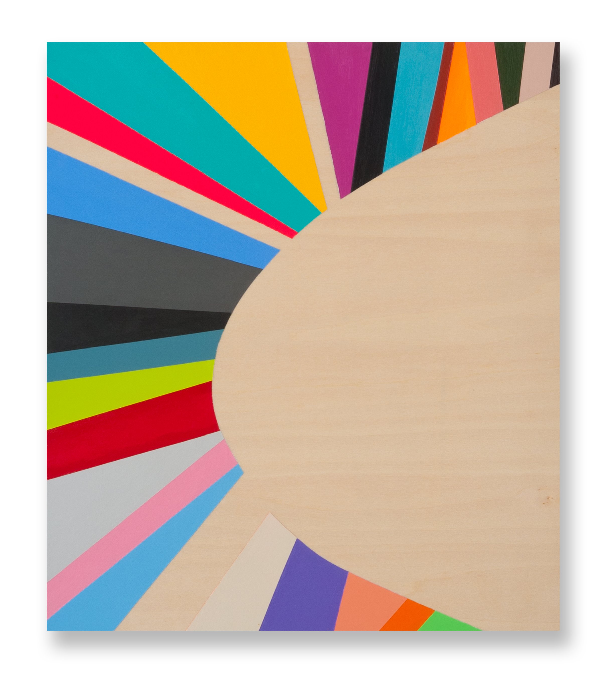 Position Point #21 2012, acrylic on board, 60 x 50cm