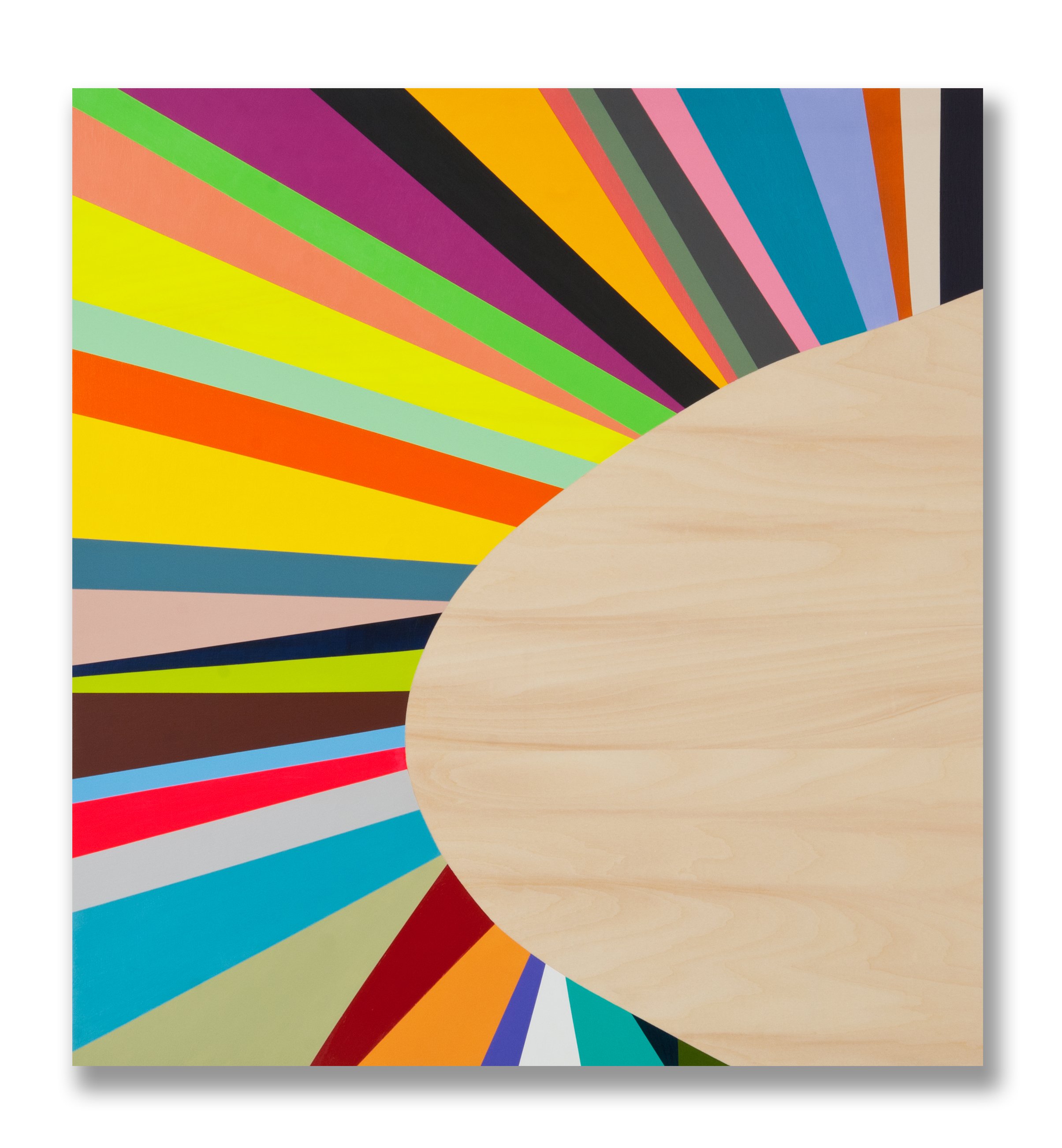Position Point #24 2012, acrylic on board, 60 x 50cm