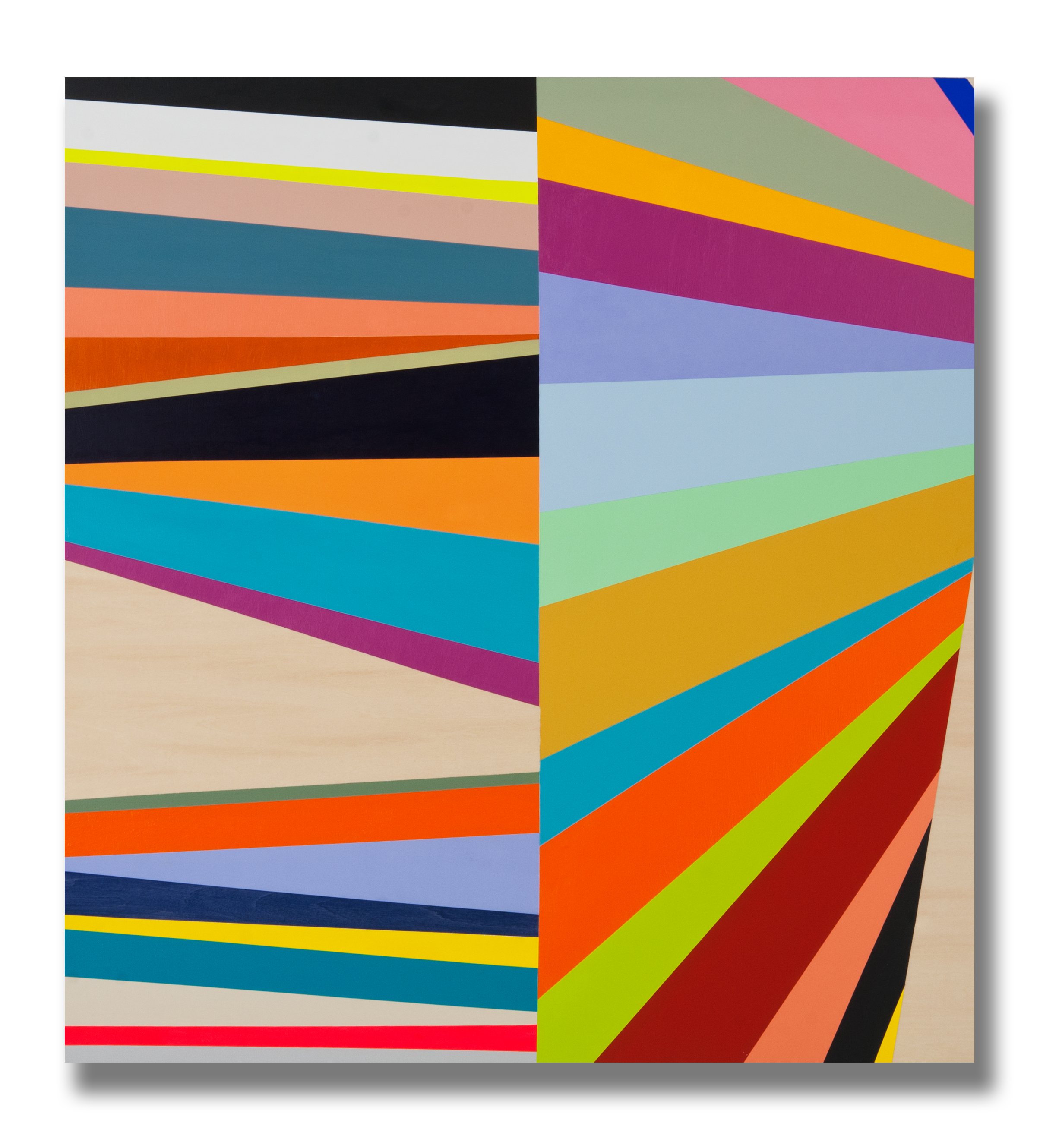 Position Point #25 2012, acrylic on board, 60 x 50cm