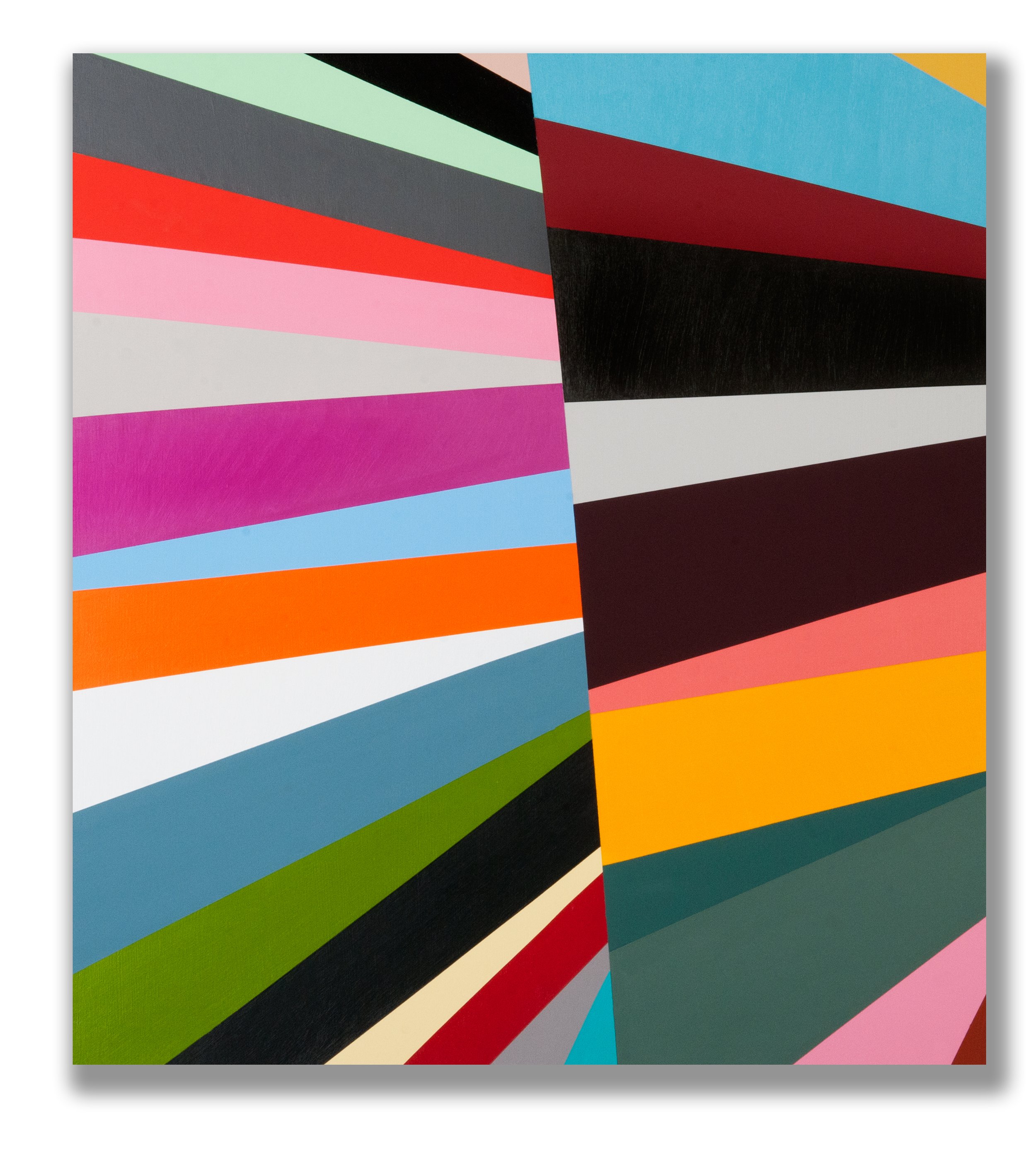 Position Point #29 2012, acrylic on board, 50 x 40cm
