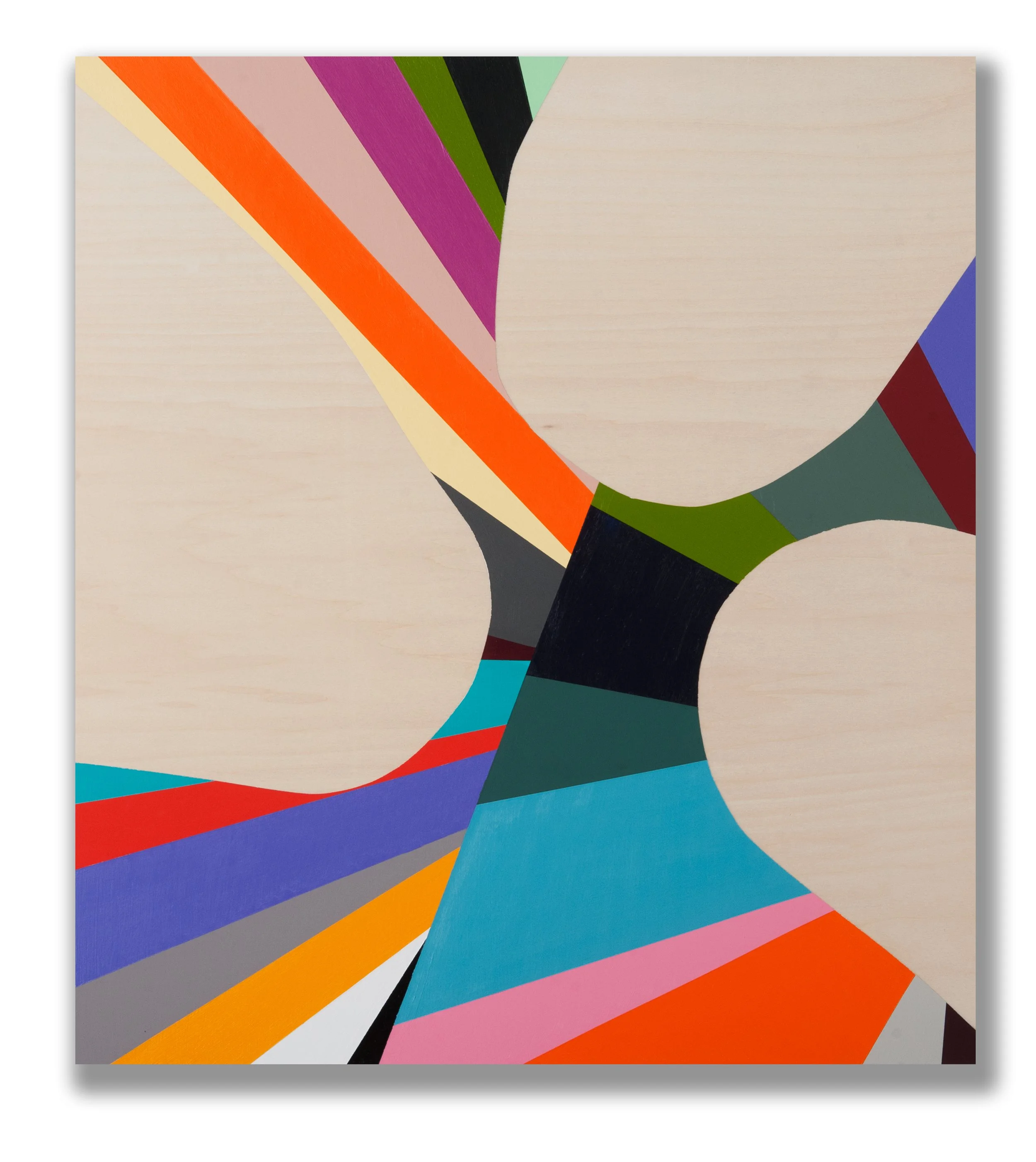 Position Point #31 2012 acrylic on board, 50 x 40cm