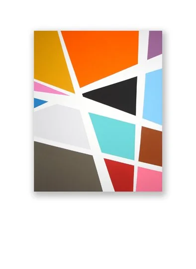 Urban Geometry #71 2007, acrylic on canvas, 50 x 40cm