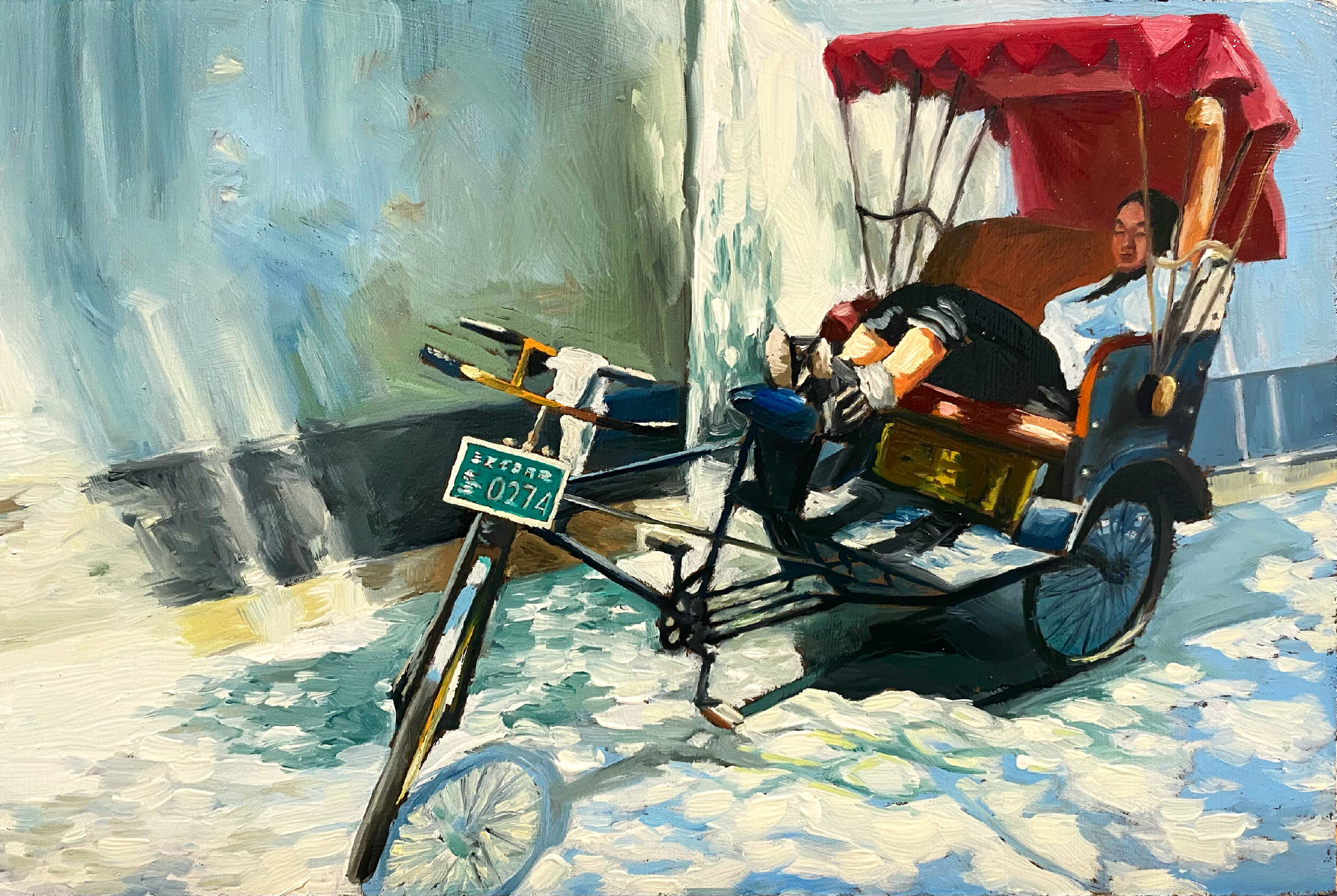 The rickshaw driver