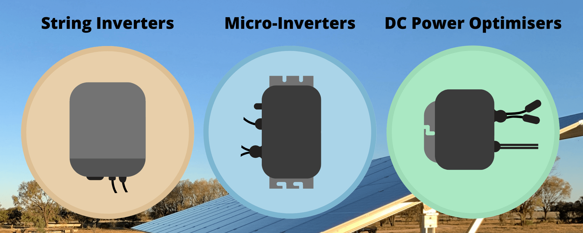 String Inverters VS Micro-Inverters VS DC Power Optimisers