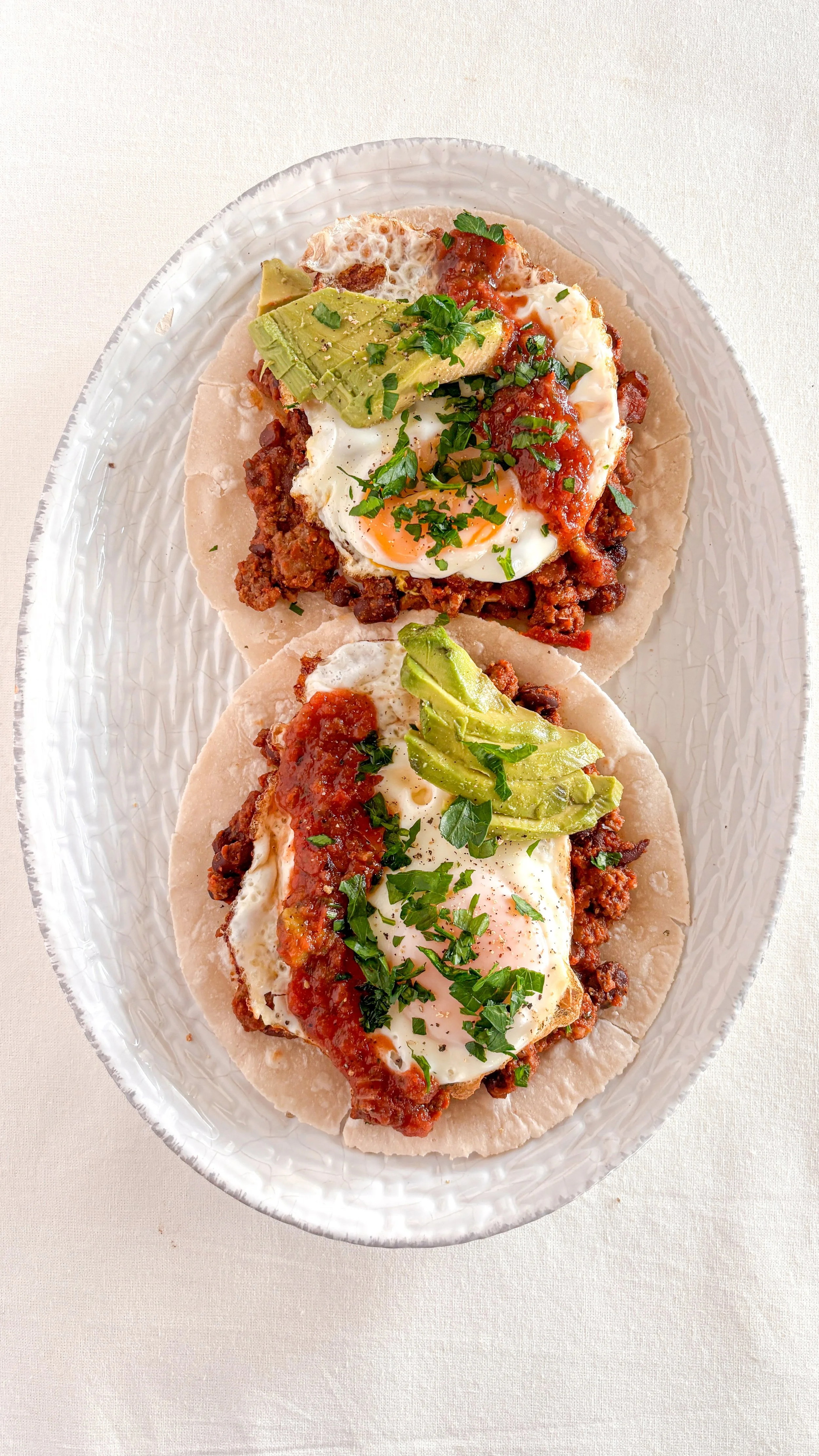 Huevos rancheros (gluten-free, dairy-free)