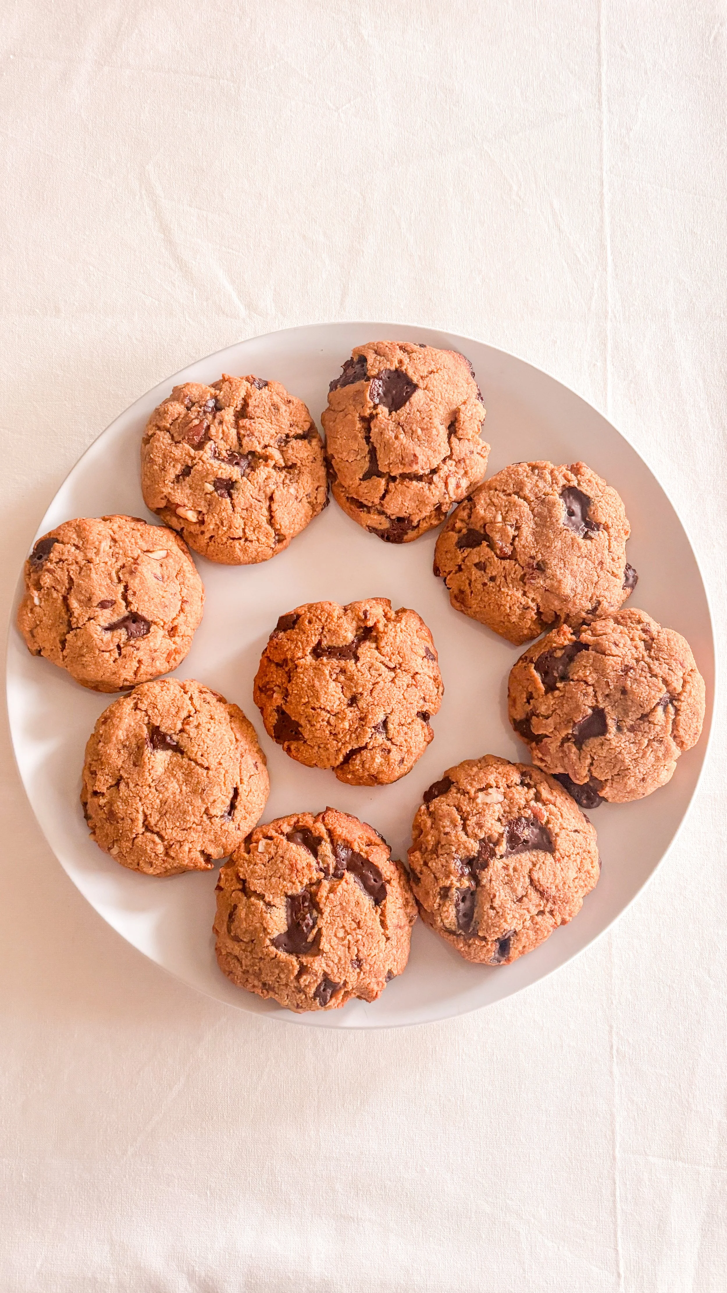 Miso chocolate chip pecan cookies