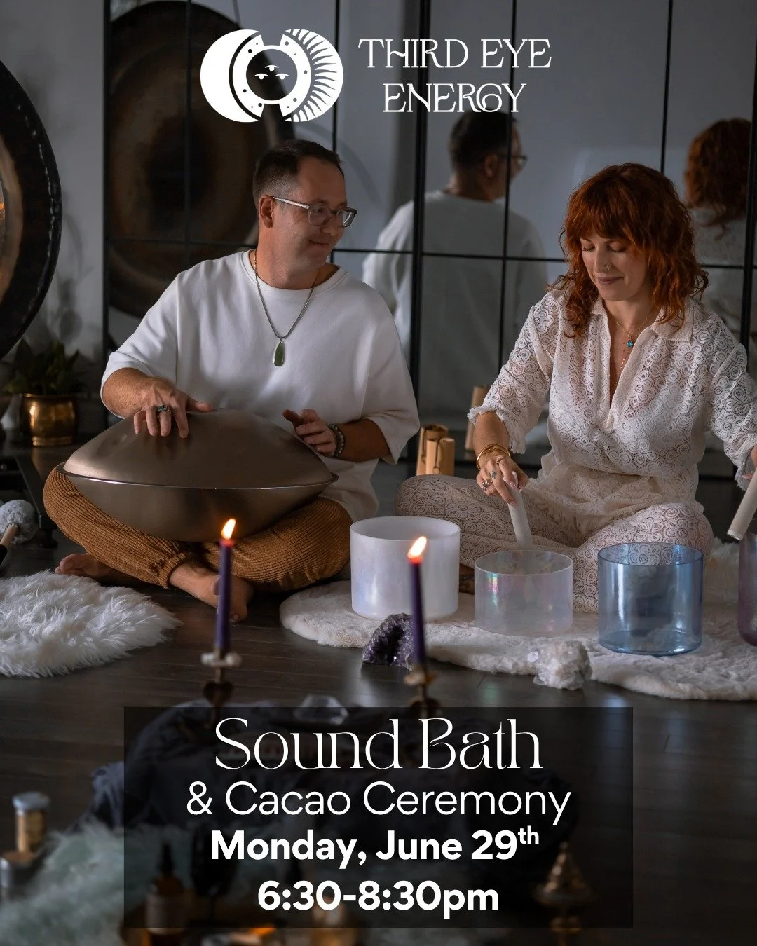 Sound Bath &amp; Cacao Ceremony
Monday, June 29th | Full Moon in Capricorn
The Lily Wellness | 1114A Central Ave, Prince Albert

This Full Moon arrives as a call back into the body.
Back into presence.
Back into the parts of ourselves that feel stead