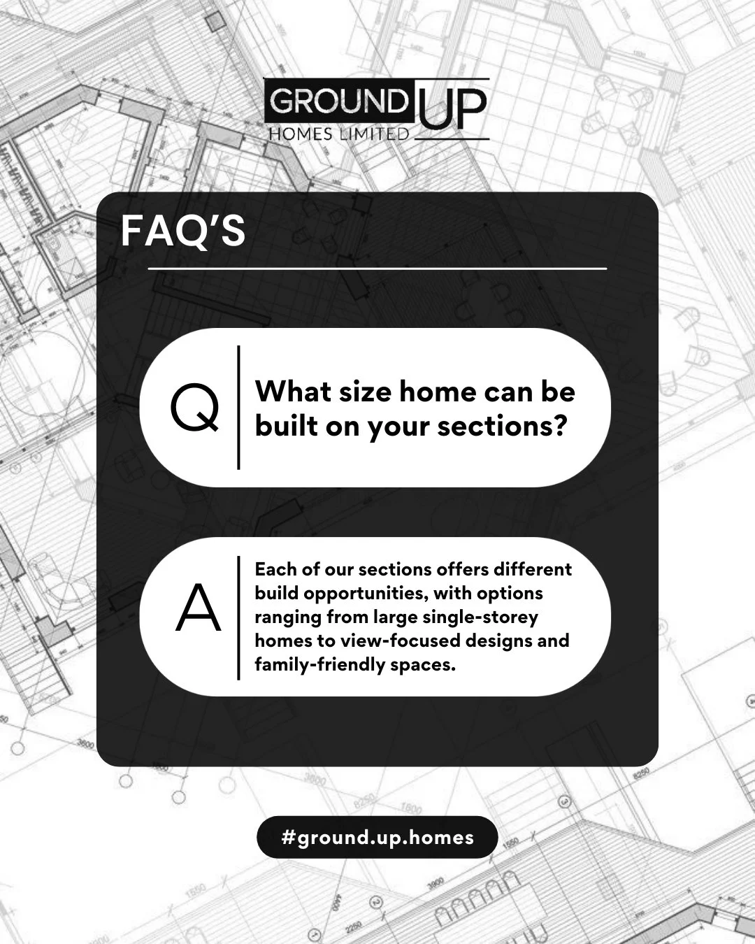FAQ: What size home can be built on your sections?

Each of our sections on Crompton Ave, Churton Park offers something a little different 👇
✨ Lot 964 - Perfect for our largest single-storey home with no retaining required
🌄 Lot 921 - Ideal for a h