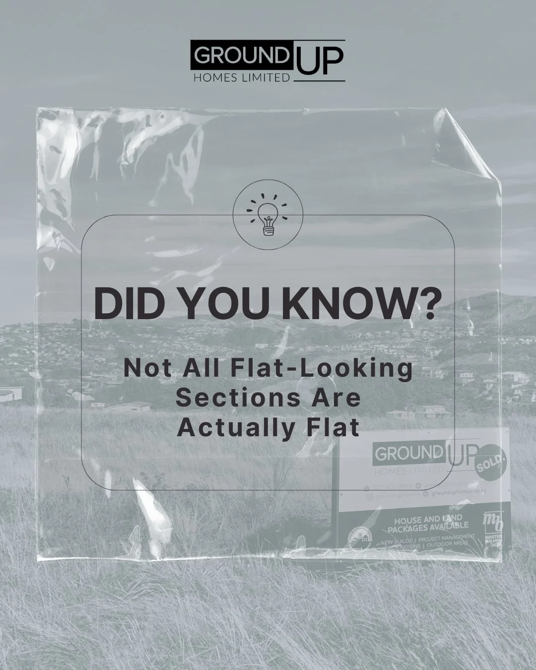 Did you know? Not all sections are flat! 👀

What may look flat to the naked eye can actually require significant earthworks before construction even begins 🚜⛰️

Earthworks can become a major cost in your build journey, which is why it&rsquo;s so im