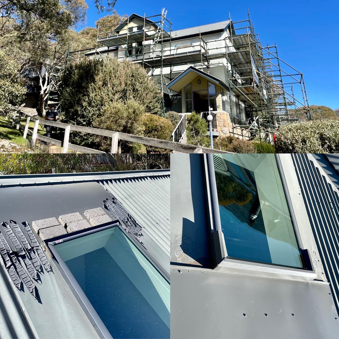 Before and after much needed window improvements #villagegreen #thredbo #itsnearlywinter